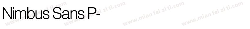 Nimbus Sans P字体转换